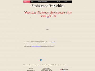 restaurantdeklokke.be snapshot