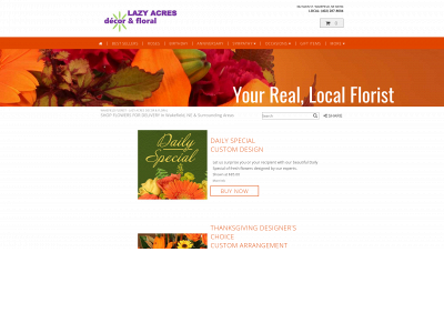 www.lazyacresdecor.com snapshot