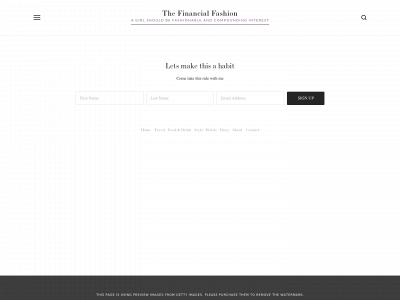 thefinancialfashion.com snapshot