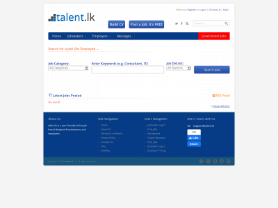 talent.lk snapshot