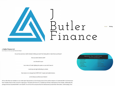 jbutlerfinance.com snapshot
