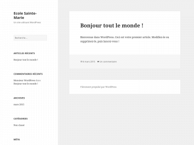 ecole-saintemarie.net snapshot