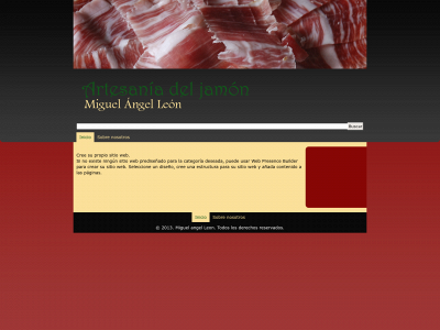 artesaniadeljamonmiguelleon.com snapshot