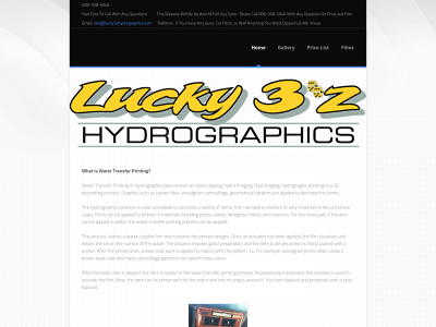 lucky3zhydrographics.com snapshot