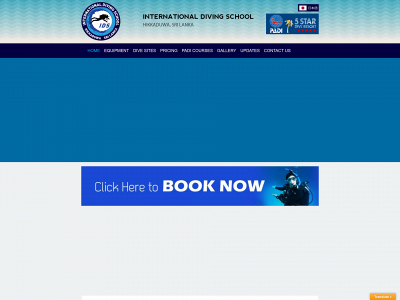 theinternationaldivingschool.com snapshot