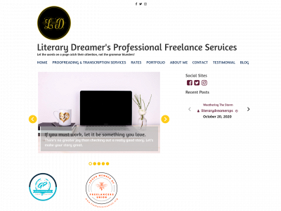 literarydreamersps.com snapshot