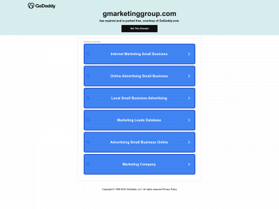 gmarketinggroup.com snapshot