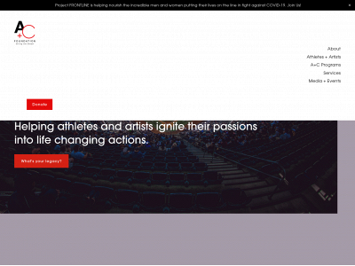 athletesandcauses.org snapshot
