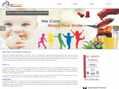 chembiotechhealthcare.com snapshot
