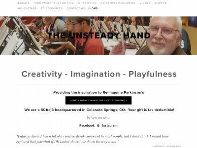 theunsteadyhand.org snapshot