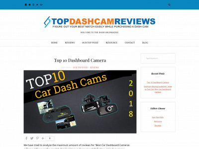 topdashcamreviews.com snapshot