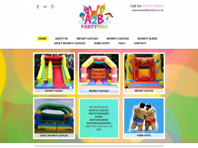 a2bpartyhire.co.uk snapshot