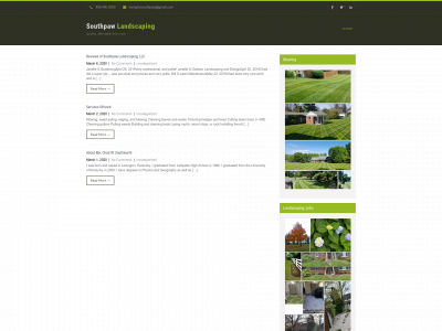 southpawlandscaping.com snapshot