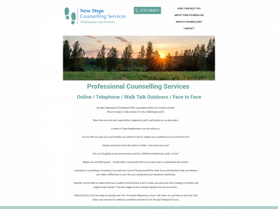 newstepscounselling.co.uk snapshot