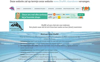 shark-zwemclub.be snapshot