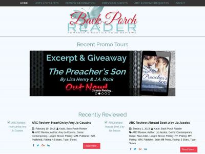 backporchreader.com snapshot
