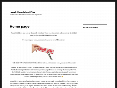 onedollaradvicenow.com snapshot