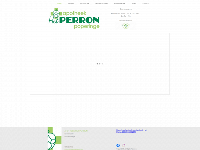 apotheekhetperron.be snapshot