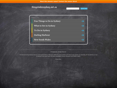 thingstodoinsydney.net.au snapshot