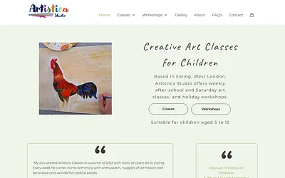 artisticastudio.co.uk snapshot