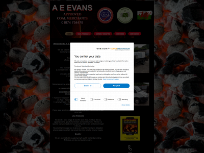 aeevanscoalmerchants.co.uk snapshot