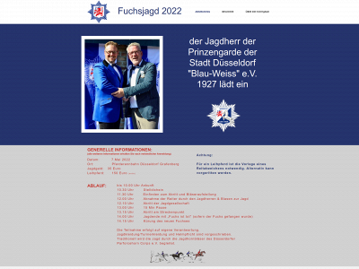 fuchsjagd-blauweiss.de snapshot
