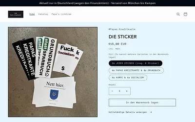 papas-kreditkarte.com snapshot