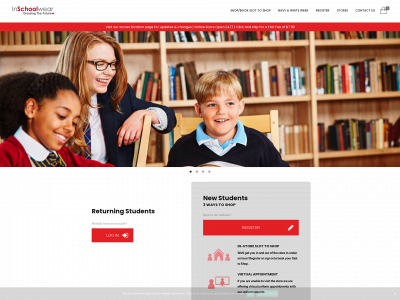 inschoolwear.com snapshot