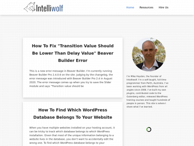 intelliwolf.com snapshot