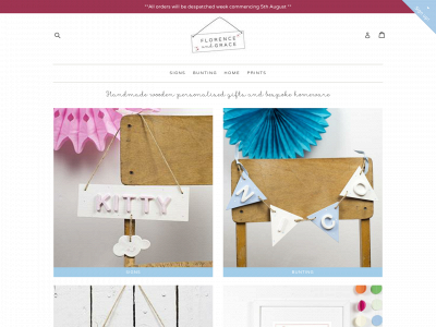 florenceandgrace.co.uk snapshot