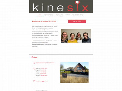 kinesixherent.be snapshot