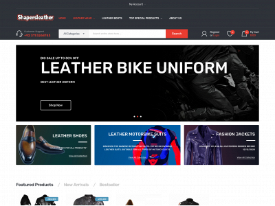 shapersleather.com snapshot