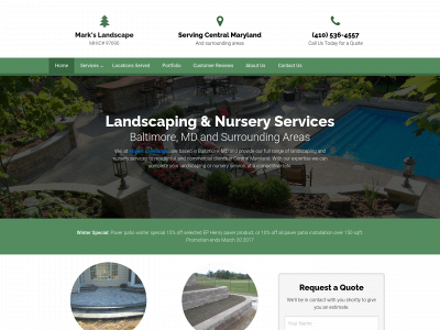 marklandscapellc.com snapshot