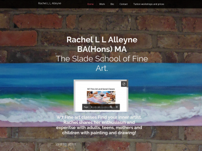 www.rachelalleyne.com snapshot