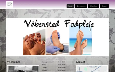 vaabensted-fodpleje.dk snapshot