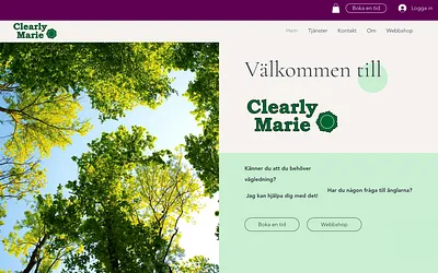 clearlymarie.se snapshot