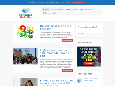 santanaenglish.com.br snapshot