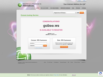 gofree.ws snapshot