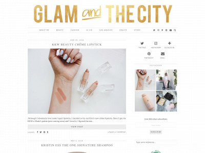 glamandthecity.co snapshot