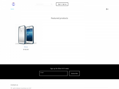 bluehifi.com.au snapshot