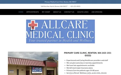 allcaremedicalclinic.com snapshot