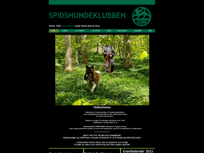 spidshundeklubben.dk snapshot