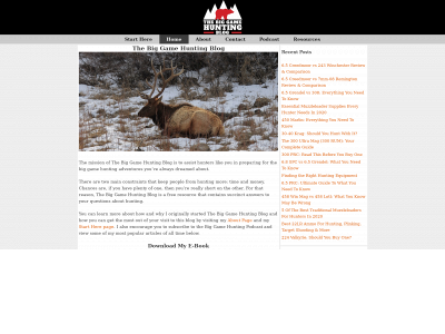 thebiggamehuntingblog.com snapshot