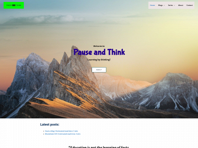 pausenthink.com snapshot