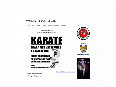 vastervikskarateklubb.se snapshot