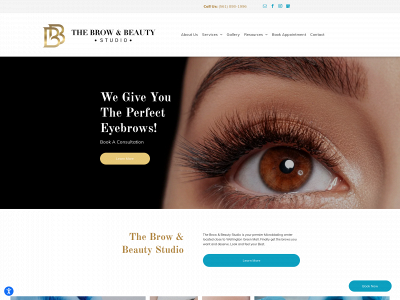 www.thebrowandbeautystudio.com snapshot