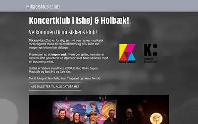 mikaelsmusicclub.dk snapshot