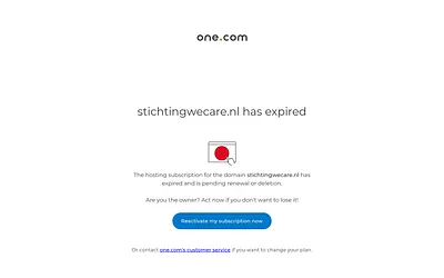 stichtingwecare.nl snapshot