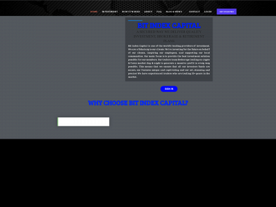 bitindexcapital.com snapshot