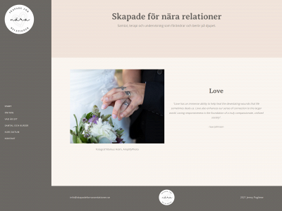 www.skapadefornararelationer.se snapshot